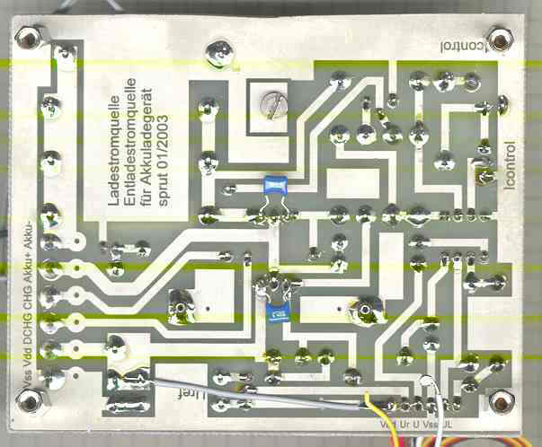 Ladeadapter: Leiterseite des Prototyps