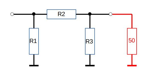 PI-Attenuator Schaltung