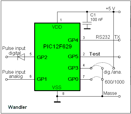 Wandler Stromlaufplan